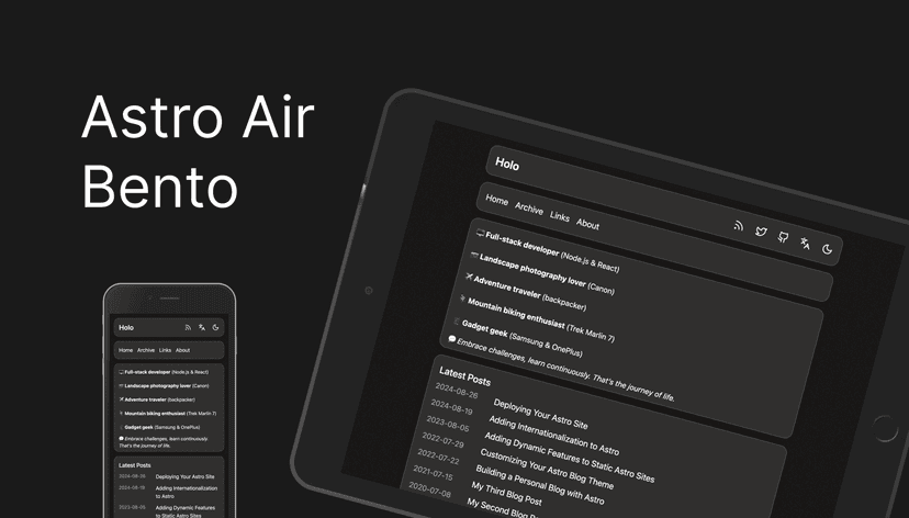 Astro Air Bento cover